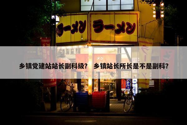 乡镇党建站站长副科级？ 乡镇站长所长是不是副科？