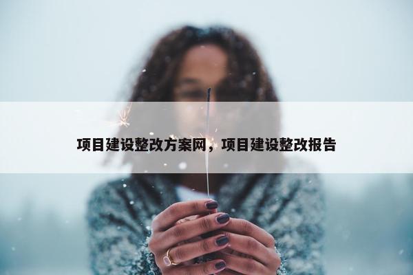 项目建设整改方案网，项目建设整改报告