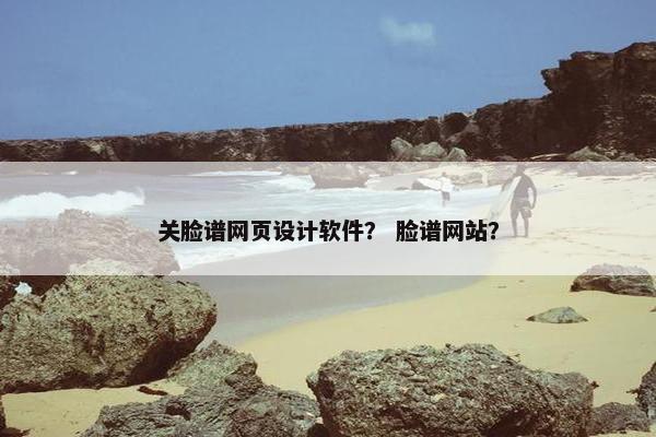 关脸谱网页设计软件？ 脸谱网站？