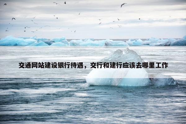 交通网站建设银行待遇，交行和建行应该去哪里工作