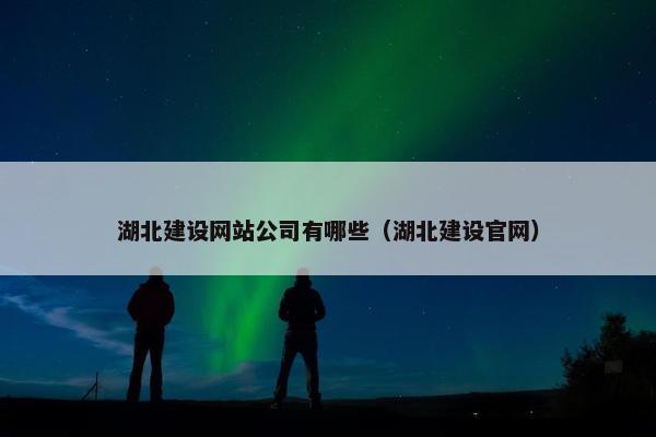 湖北建设网站公司有哪些（湖北建设官网）