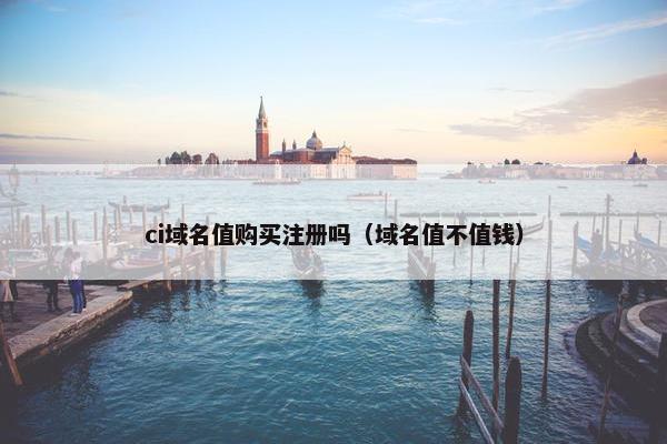ci域名值购买注册吗（域名值不值钱）