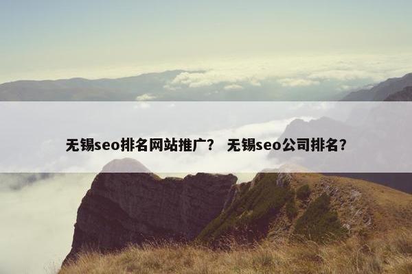 无锡seo排名网站推广？ 无锡seo公司排名？