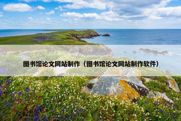 图书馆论文网站制作（图书馆论文网站制作软件）