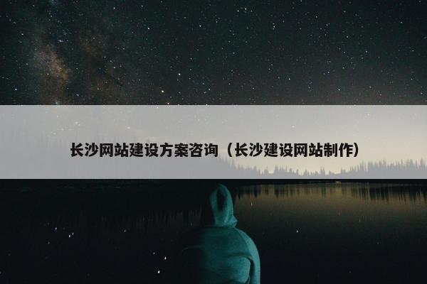 长沙网站建设方案咨询（长沙建设网站制作）