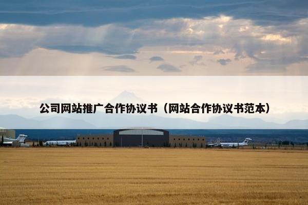 公司网站推广合作协议书（网站合作协议书范本）