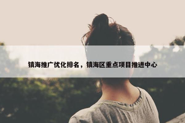 镇海推广优化排名，镇海区重点项目推进中心