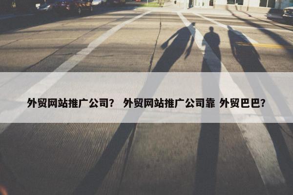 外贸网站推广公司？ 外贸网站推广公司靠 外贸巴巴？
