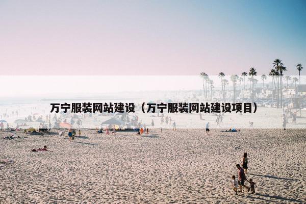 万宁服装网站建设（万宁服装网站建设项目）