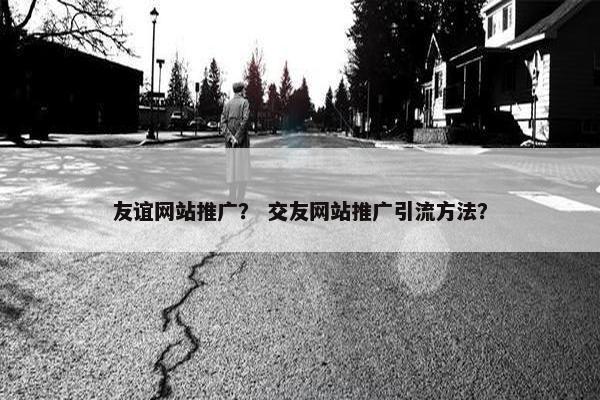 友谊网站推广？ 交友网站推广引流方法？