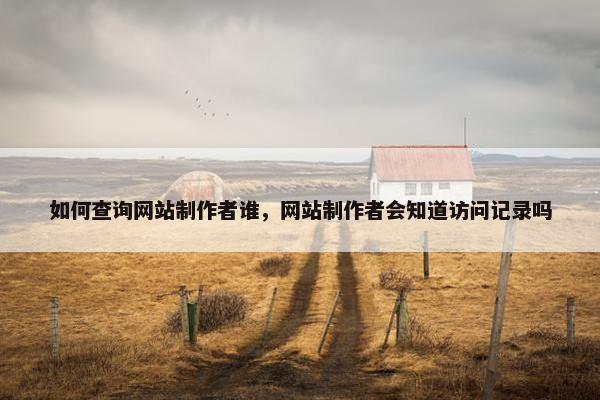 如何查询网站制作者谁，网站制作者会知道访问记录吗