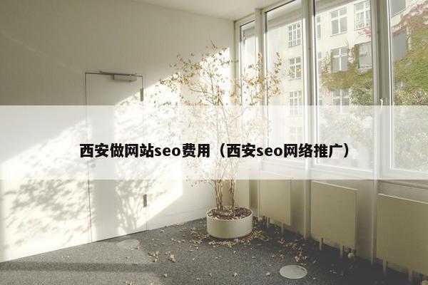 西安做网站seo费用（西安seo网络推广）