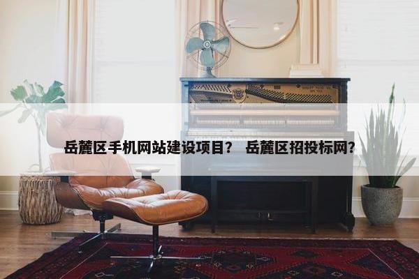 岳麓区手机网站建设项目？ 岳麓区招投标网？