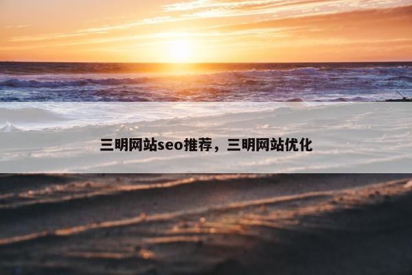 三明网站seo推荐，三明网站优化