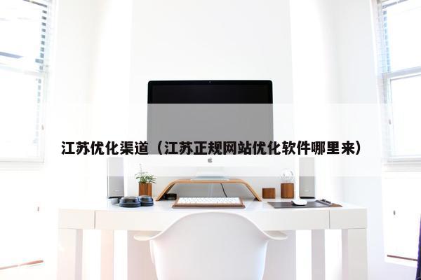江苏优化渠道（江苏正规网站优化软件哪里来）