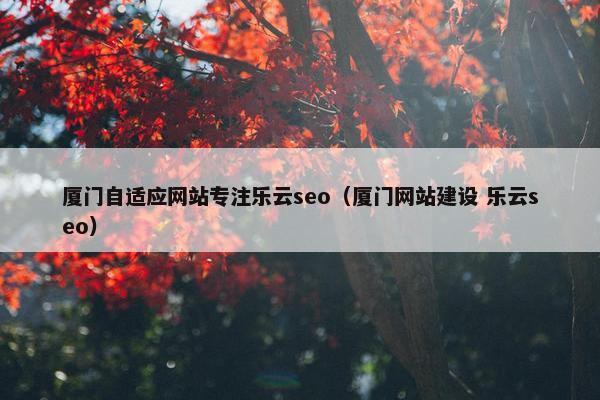 厦门自适应网站专注乐云seo（厦门网站建设 乐云seo）