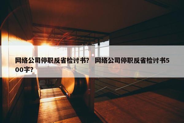 网络公司停职反省检讨书？ 网络公司停职反省检讨书500字？