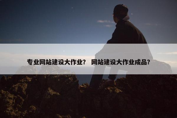 专业网站建设大作业？ 网站建设大作业成品？