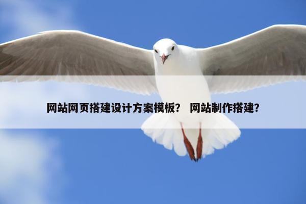 网站网页搭建设计方案模板？ 网站制作搭建？