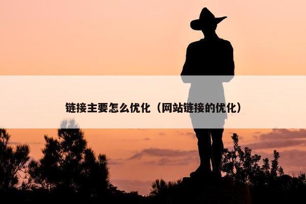 链接主要怎么优化（网站链接的优化）