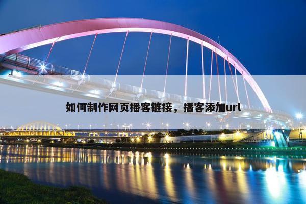如何制作网页播客链接，播客添加url