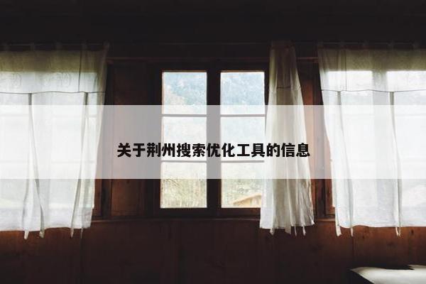 关于荆州搜索优化工具的信息