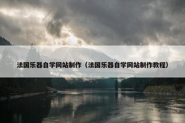 法国乐器自学网站制作（法国乐器自学网站制作教程）