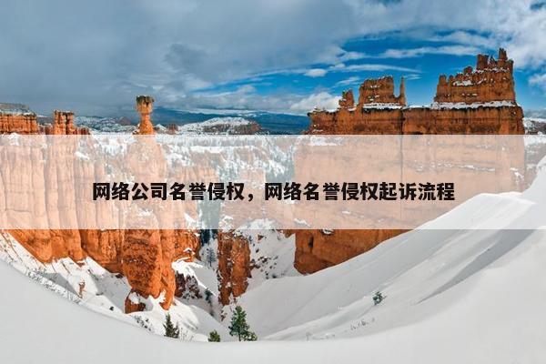 网络公司名誉侵权，网络名誉侵权起诉流程