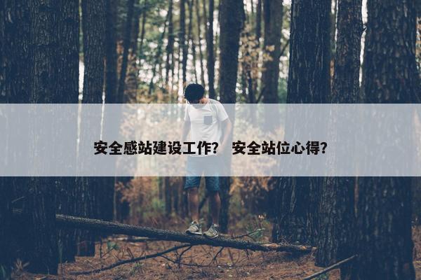 安全感站建设工作？ 安全站位心得？