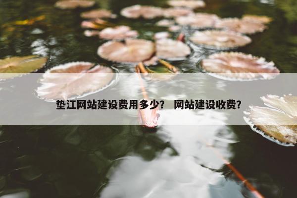 垫江网站建设费用多少？ 网站建设收费？