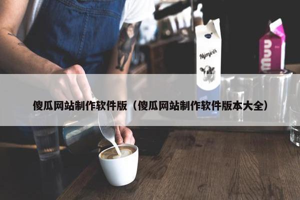傻瓜网站制作软件版（傻瓜网站制作软件版本大全）