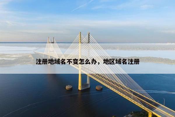注册地域名不变怎么办，地区域名注册
