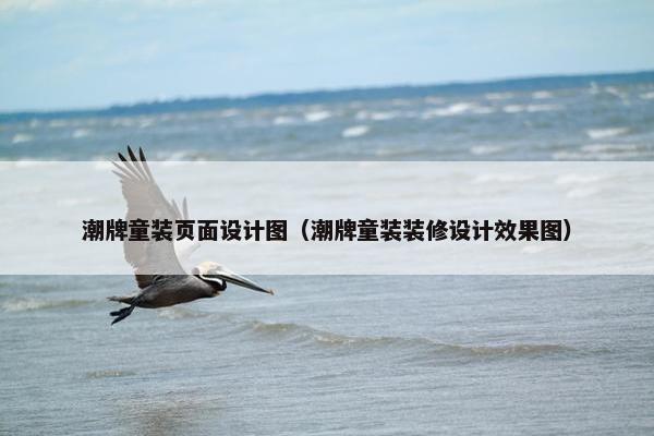 潮牌童装页面设计图（潮牌童装装修设计效果图）