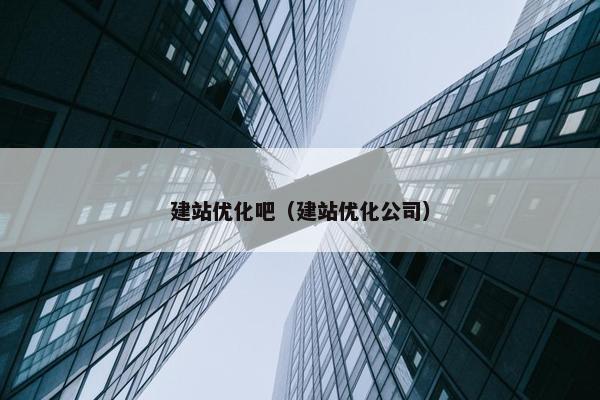 建站优化吧（建站优化公司）