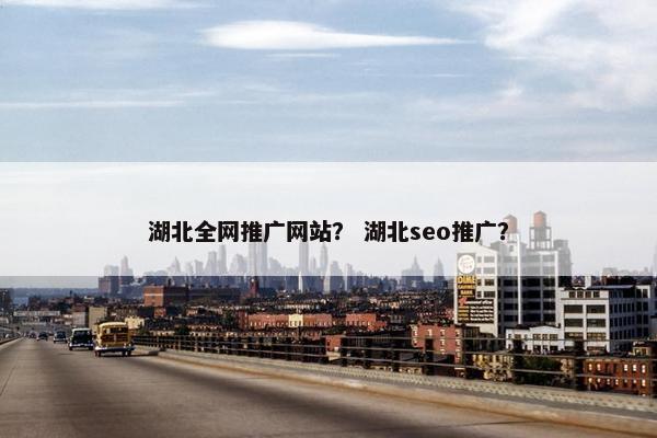 湖北全网推广网站？ 湖北seo推广？