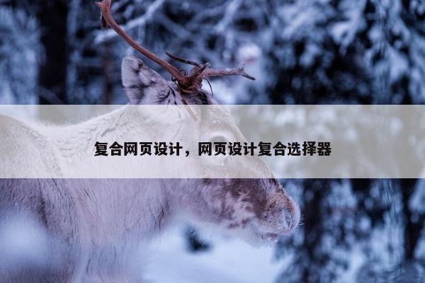 复合网页设计，网页设计复合选择器