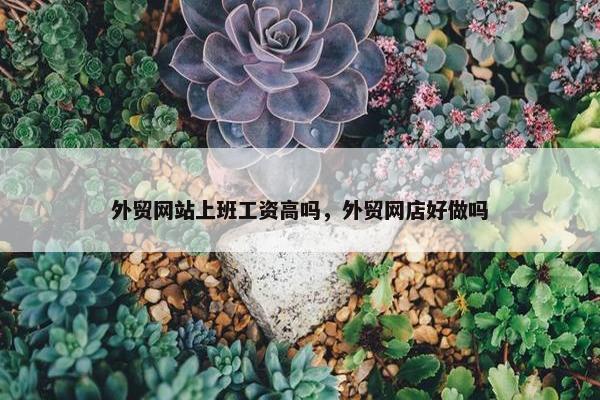外贸网站上班工资高吗，外贸网店好做吗